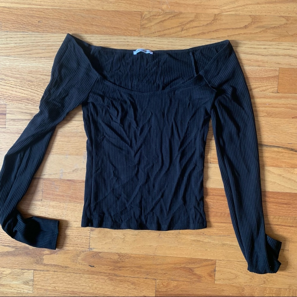 Reformation wide neck top